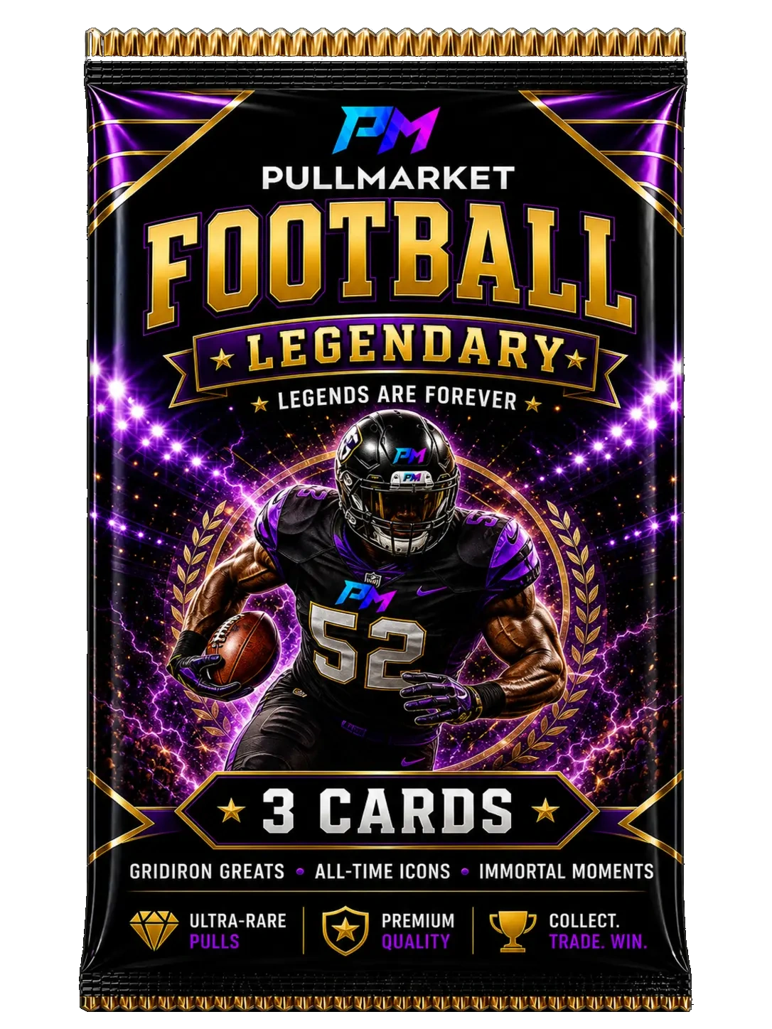 Football Legendary - 3 Cards artwork
